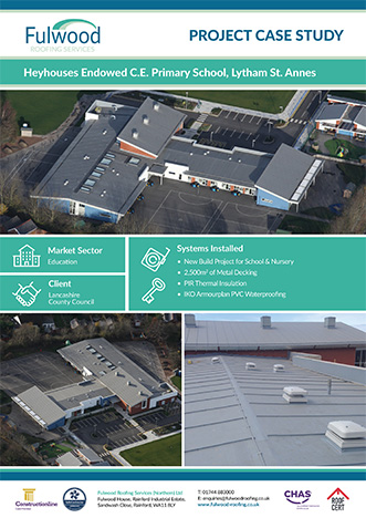 Heyhouses Primary School - Fulwood Roofing